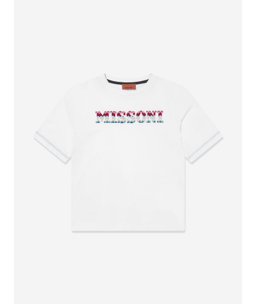 Missoni Boys Logo T-Shirt in White les ligaments