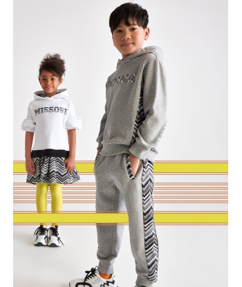 Missoni Boys Zigzag Trim Joggers in Grey prix