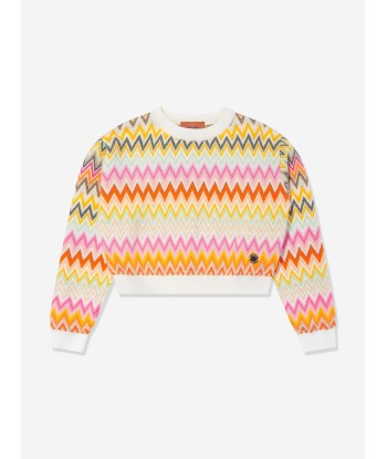 Missoni Girls Wool Zigzag Jumper in Multicolour JUSQU'A -70%! 