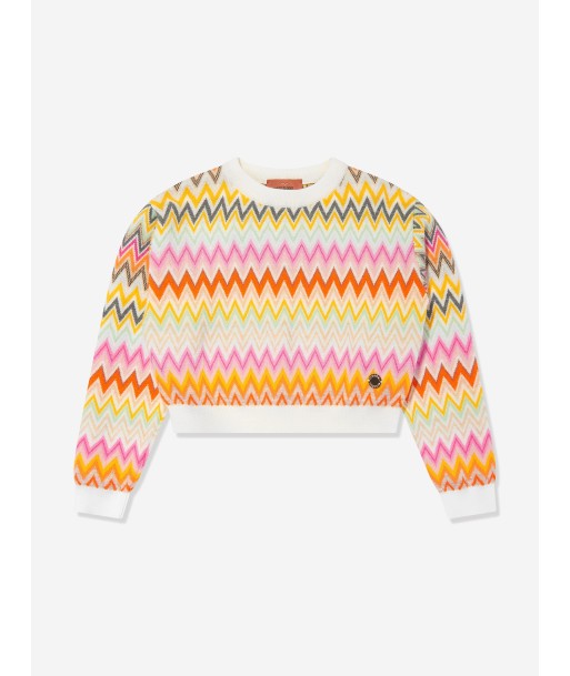 Missoni Girls Wool Zigzag Jumper in Multicolour JUSQU'A -70%! 