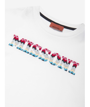 Missoni Boys Logo T-Shirt in White les ligaments