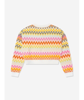 Missoni Girls Wool Zigzag Jumper in Multicolour JUSQU'A -70%! 