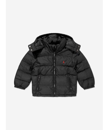 Ralph Lauren Boys Puffer Jacket in Black en ligne