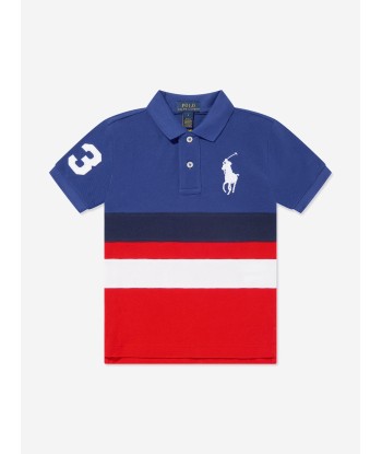 Ralph Lauren Boys Striped Polo Shirt in Multicolour la livraison gratuite