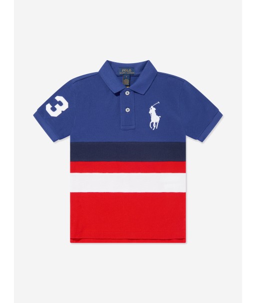 Ralph Lauren Boys Striped Polo Shirt in Multicolour la livraison gratuite