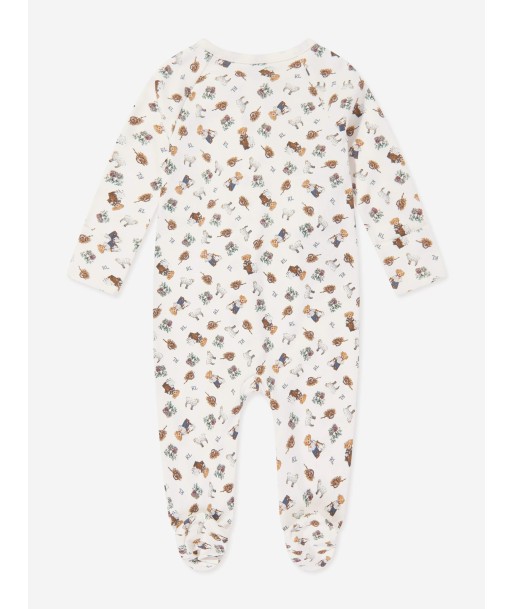 Ralph Lauren Baby Boys Bear Babygrow in Multicolour basket pas cher