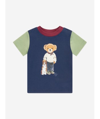 Ralph Lauren Baby Boys Bear T-Shirt in Multicolour pas cher