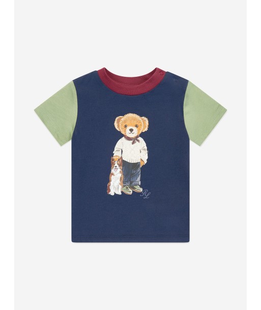 Ralph Lauren Baby Boys Bear T-Shirt in Multicolour pas cher