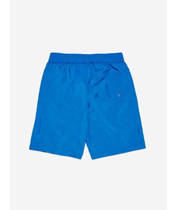 MARNI Boys Logo Swim Shorts in Blue les ctes