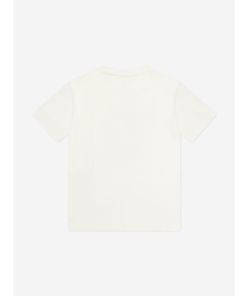 Roberto Cavalli Boys Logo T-Shirt in White le concept de la Pate a emporter 