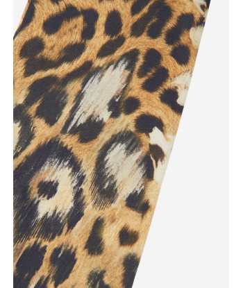 Roberto Cavalli Girls Leopard Print Leggings in Brown acheter