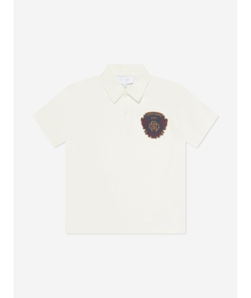 Roberto Cavalli Boys Polo Shirt in White pas cher