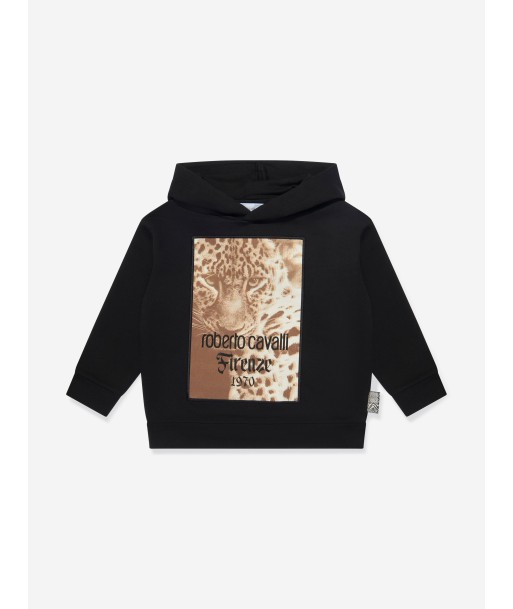 Roberto Cavalli Boys Tiger Hoodie in Black du meilleur 