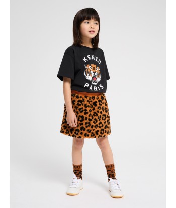 KENZO Girls Leopard Skirt in Orange Comparez et commandez 