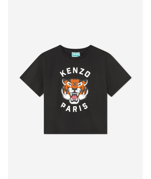 KENZO Kids Tiger Logo T-Shirt in Grey Voir les baskets