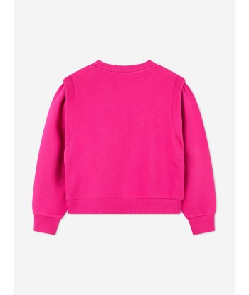 KENZO Girls Tiger Logo Sweatshirt in Pink les ctes