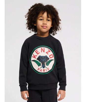 KENZO Boys Elephant Logo Sweatshirt in Grey de technologie