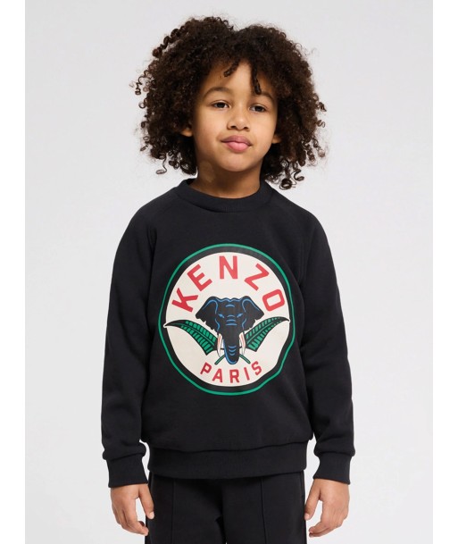 KENZO Boys Elephant Logo Sweatshirt in Grey de technologie