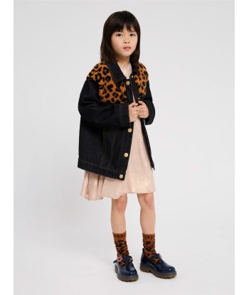 KENZO Kids Leopard Denim Jacket in Black d'Europe débarque