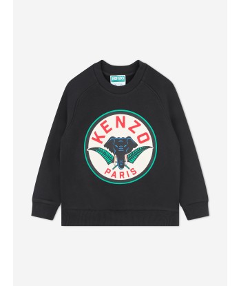 KENZO Boys Elephant Logo Sweatshirt in Grey de technologie