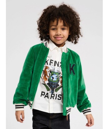 KENZO Boys Zip Up Jacket in Green 2 - 3 jours ouvrés.