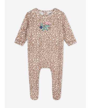 KENZO Baby Girls Leopard Babygrow in Pink 50% de réduction en Octobre 2024