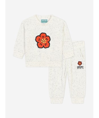 KENZO Baby Girls Boke Flower Tracksuit in Ivory shop