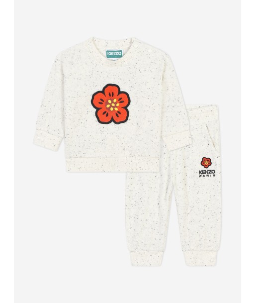 KENZO Baby Girls Boke Flower Tracksuit in Ivory shop