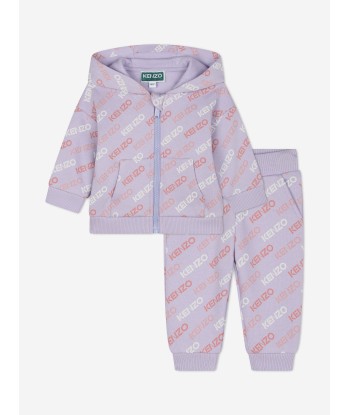 KENZO Baby Girls Logo Tracksuit in Purple Comment ça marche