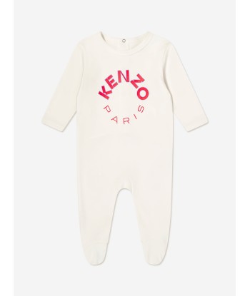 KENZO Baby Logo Babygrow Set in Ivory (2 Pack) Les magasins à Paris