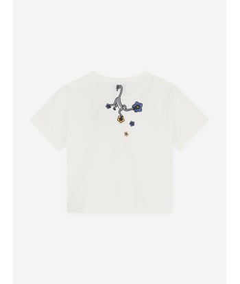 KENZO Baby Girls Pocket T-Shirt in Ivory Venez découvrir notre 