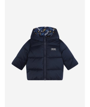 KENZO Baby Boys Reversible Puffer Jacket in Navy acheter en ligne