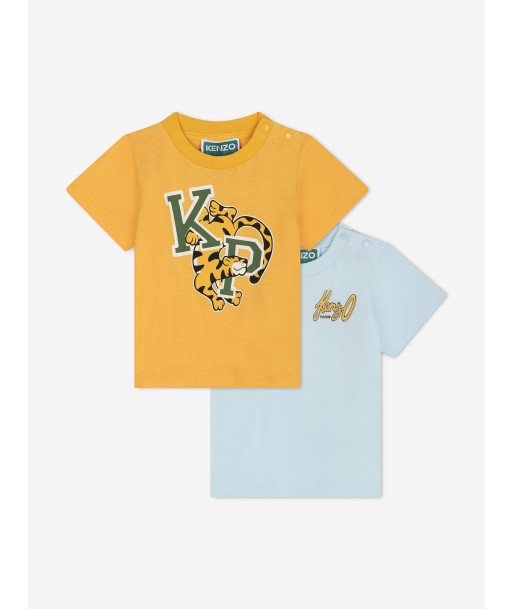 KENZO Baby Boys Set Of 2 T-Shirts in Multicolour chez Cornerstreet bien 