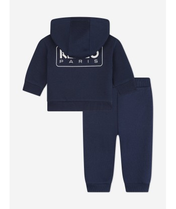 KENZO Baby Boys Logo Tracksuit in Navy pas chere