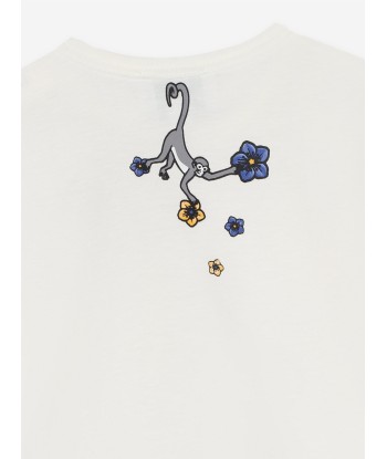 KENZO Baby Girls Pocket T-Shirt in Ivory Venez découvrir notre 