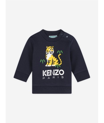 KENZO Baby Boys Kotora Logo Sweatshirt in Navy meilleur choix