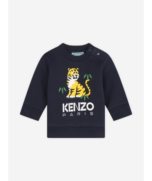 KENZO Baby Boys Kotora Logo Sweatshirt in Navy meilleur choix