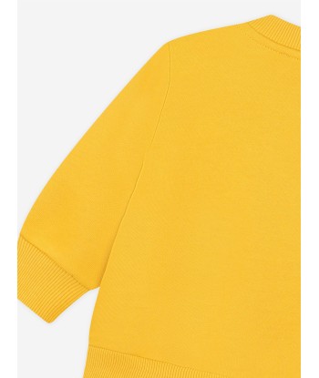 KENZO Baby Boys Tiger Logo Sweatshirt in Yellow livraison gratuite