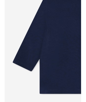 KENZO Baby Boys Long Sleeve Logo T-Shirt in Navy à prix réduit toute l'année