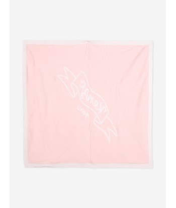 KENZO Baby Girls Logo Blanket in Pink Comment ça marche