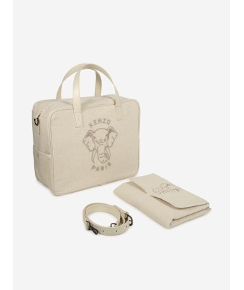 KENZO Baby  Elephant Changing Bag in Ivory (37cm) en stock