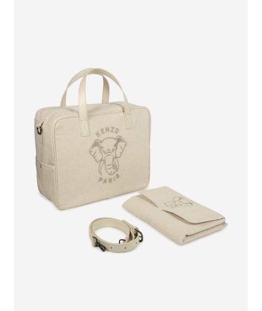 KENZO Baby  Elephant Changing Bag in Ivory (37cm) en stock