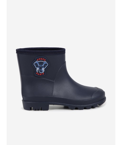 KENZO Kids Elephant Rain Boots in Navy les ctes