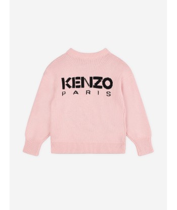 KENZO Girls Boke Flower Jumper in Pink Les magasins à Paris