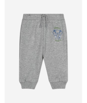 KENZO Baby Boys Elephant Logo Tracksuit in Grey Venez acheter