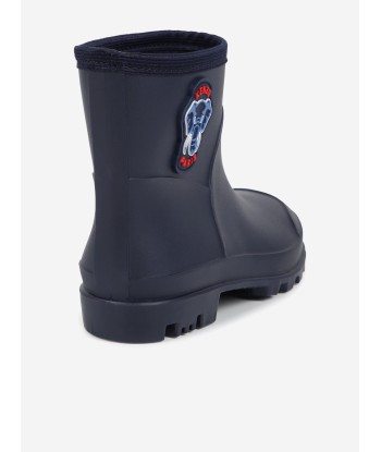 KENZO Kids Elephant Rain Boots in Navy les ctes