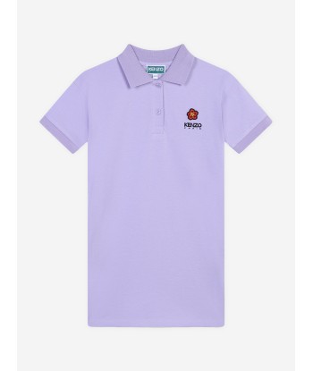 KENZO Girls Boke Flower Polo Dress in Purple s'inspire de l'anatomie humaine