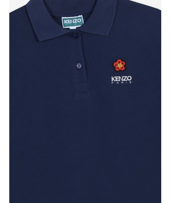 KENZO Girls Boke Flower Polo Dress in Navy Comment ça marche