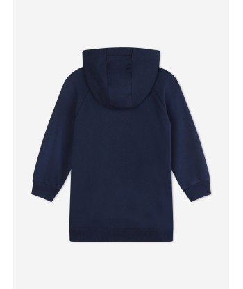 KENZO Girls Hooded Sweater Dress in Navy meilleur choix