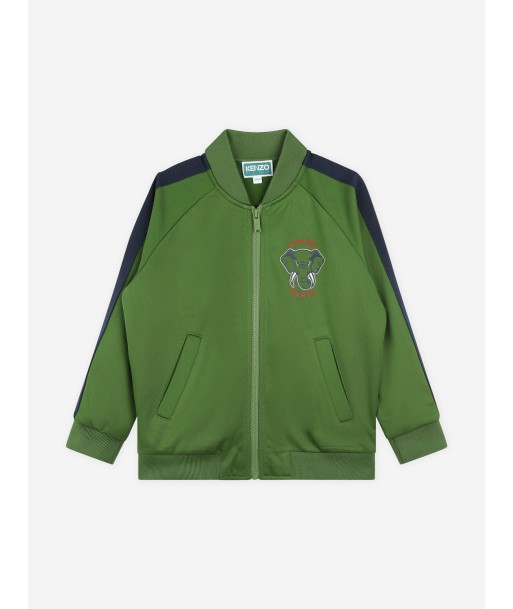 KENZO Kids Elephant Track Jacket in Green vente chaude votre 